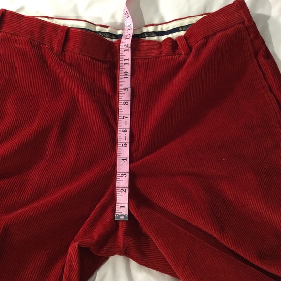 Brooks Brothers Flat Front Red Corduroy Pants 38 - Picture 12 of 14